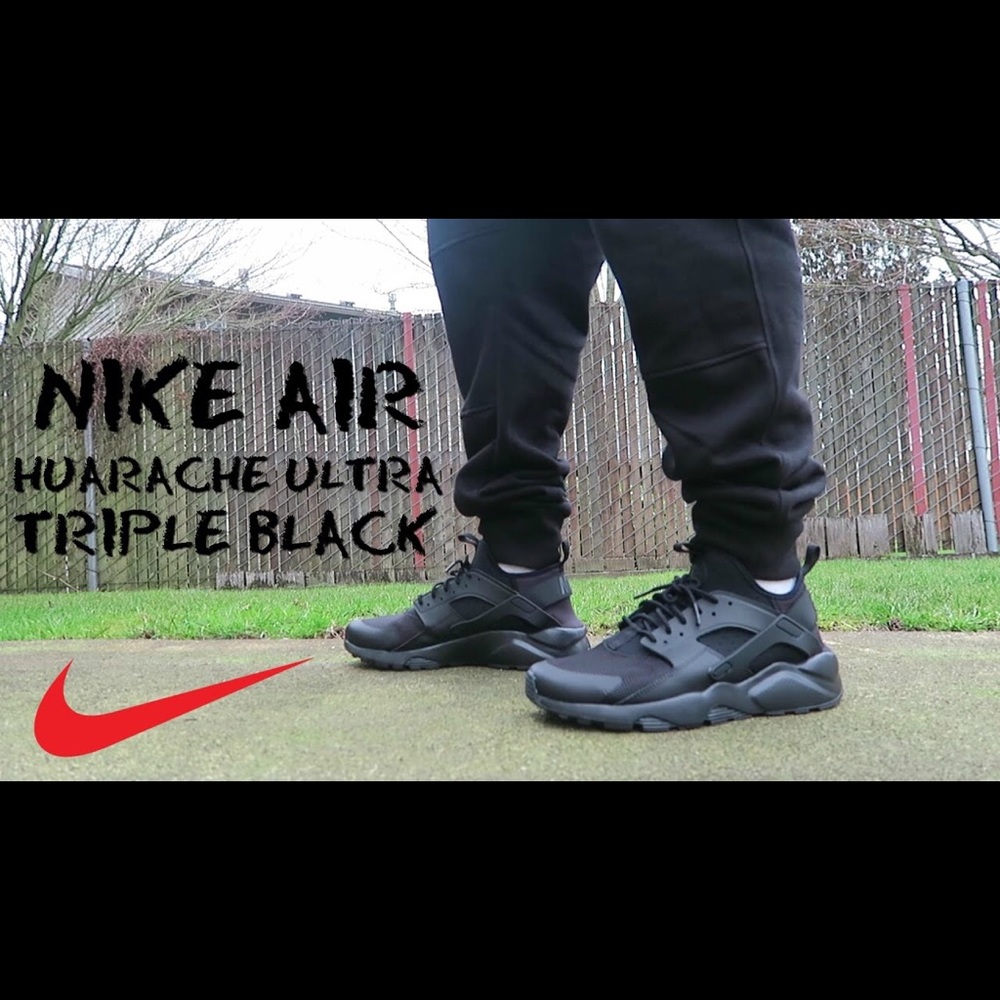 Air Huarache Ultra GS 'Triple Black'